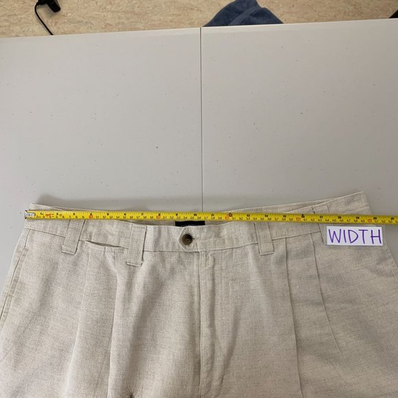 Mens Dockers Linen Khaki 40 x 30 - Picture 6 of 13